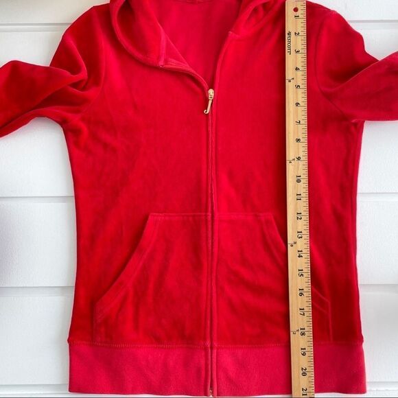 Juicy Couture RARE Original Gold Swirl Leaf Contour Velour Full Zip Track Jacket - Picture 16 of 16